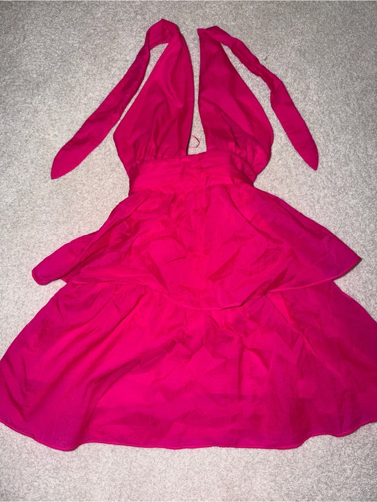 Amanda Uprichard Dresses & Skirts - Amanda Uprichard Hot Pink Zip-Back Halter Dress